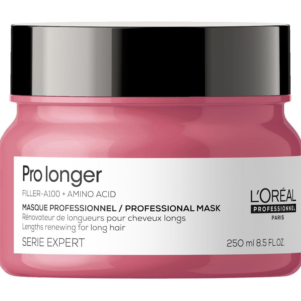 L'Oréal Professionnel Maschera rinforzante per capelli lunghi e sottili con filler A-100 e aminoacidi, Series Expert, Pro Longer Mask Hair Mask Naty Shop