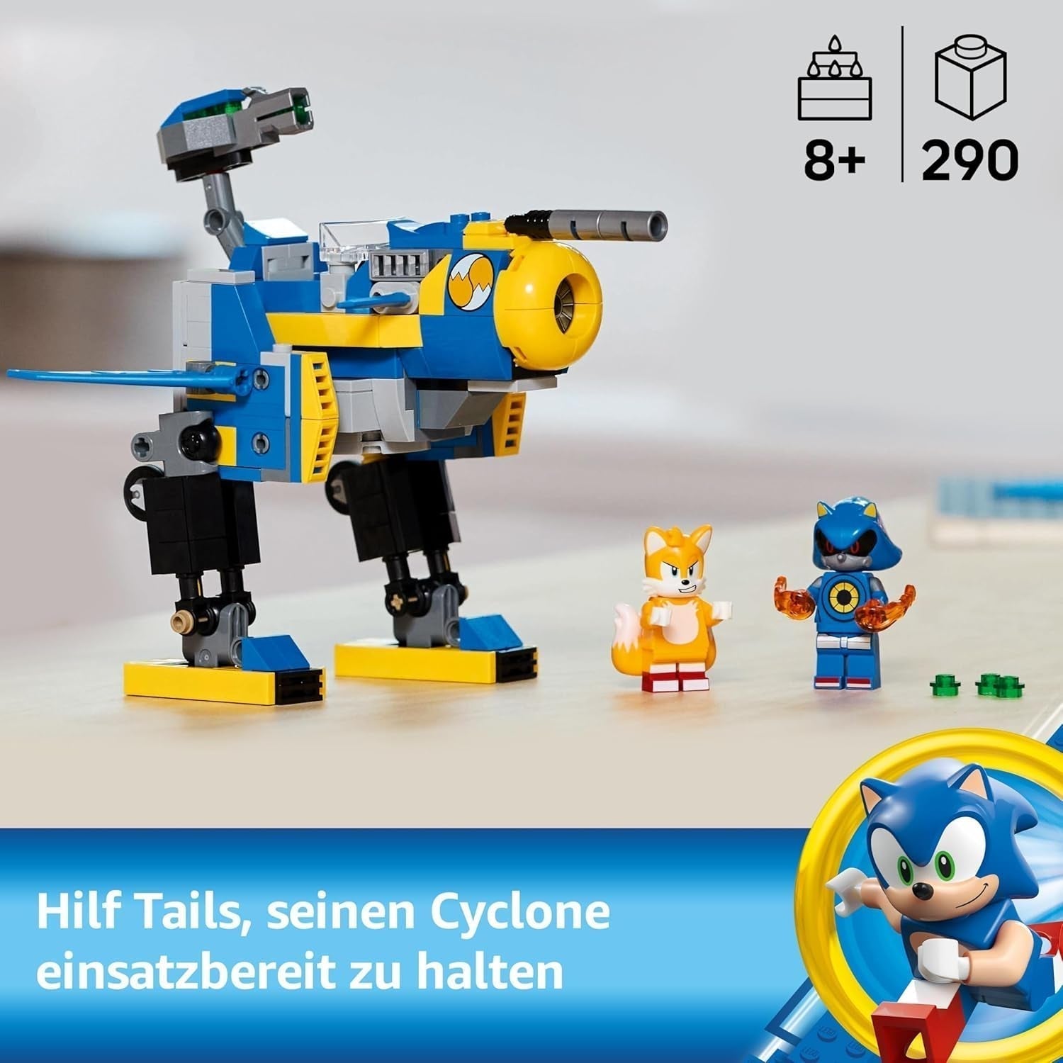 LEGO Sonic il riccio Ciclone vs. Metal Sonic - Giocattolo da collezione Mech con 2 minifigure di videogiochi - Idea regalo per ragazzi e ragazze a partire da 8 anni e appassionati di giochi adolescenti 77002 Set da costruzione Besuche den LEGO-Store