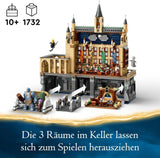 LEGO Harry Potter Castello di Hogwarts: La Sala Grande, giocattolo da collezione con 11 minifigure tra cui Hermione Granger, regalo magico per ragazzi e ragazze 76435 Set da costruzione Besuche den LEGO-Store