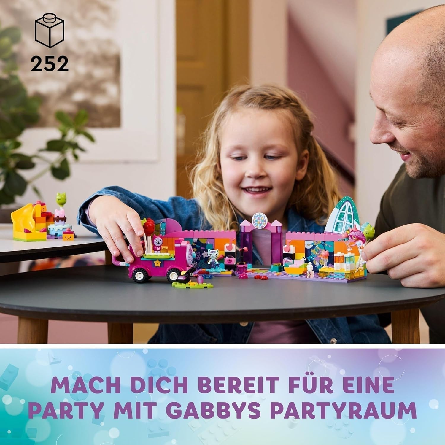 LEGO 4+ Casa delle bambole di Gabby Sala delle feste di Gabby, set da gioco discoteca con scivolo e personaggi di animali per giochi di ruolo creativi, regalo per ragazze e ragazzi a partire da 4 anni 10797 Set da costruzione Besuche den LEGO-Store