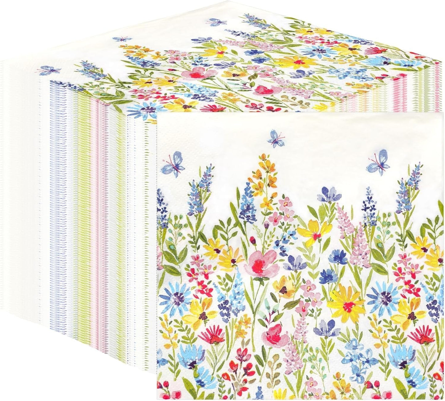 Talking Tables Tovaglioli usa e getta da tavolo, Tovaglioli di carta morbidi, Tovaglioli usa e getta con motivi floreali, Per matrimoni o uso quotidiano, Ecologici, Compostabili, Riciclabili