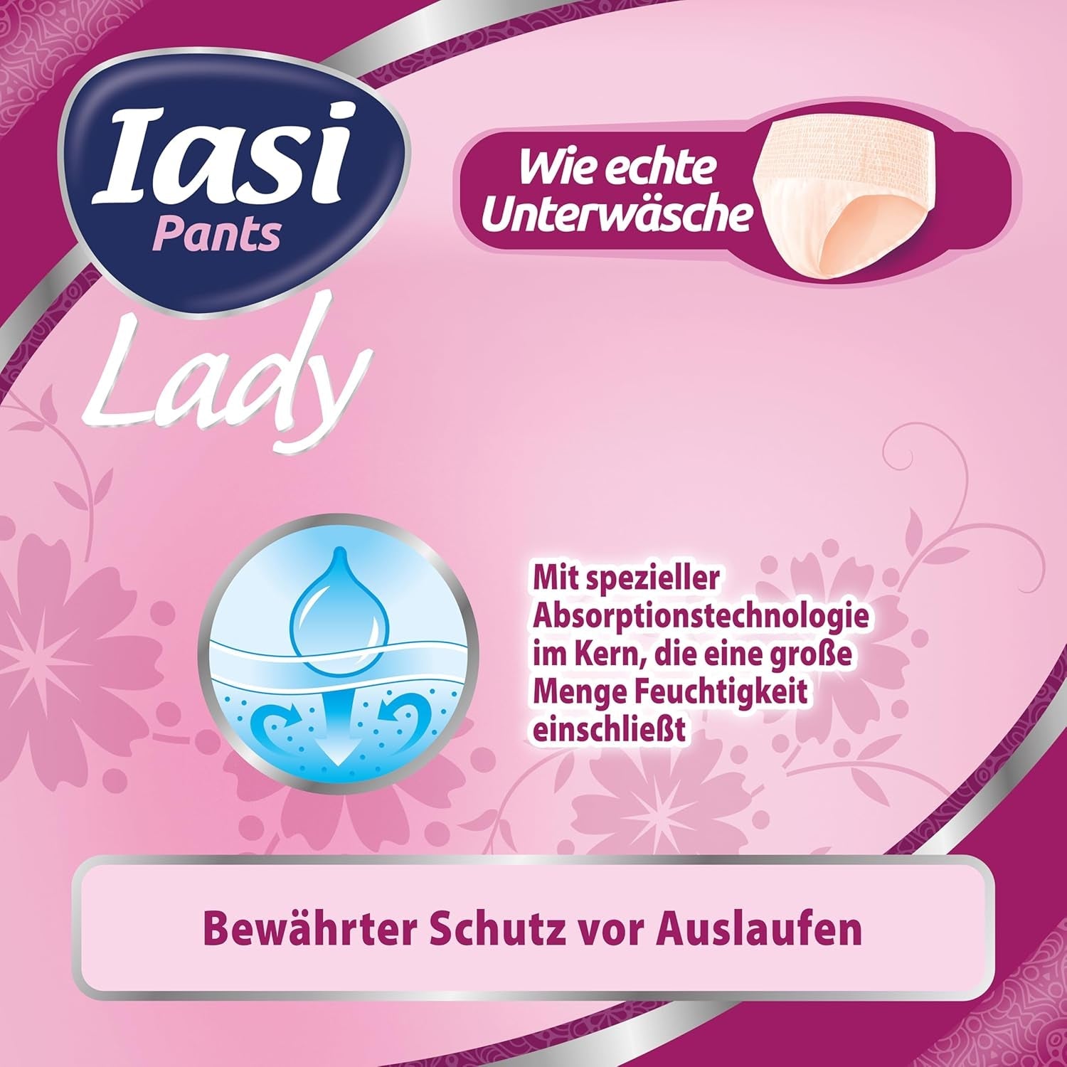 LADY Pants 48 Pantaloni Monouso per Incontinenza Urinaria Assorbente Taglie Forti S da Donna 48 Pz