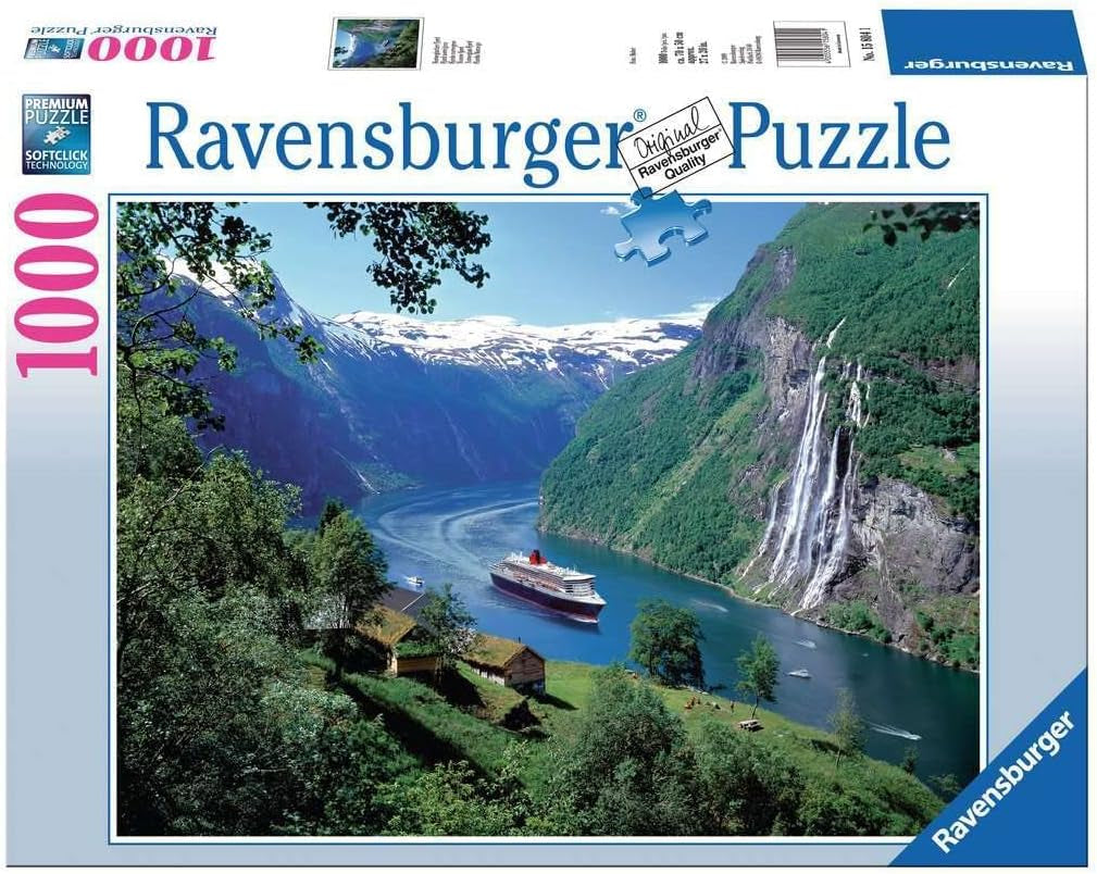 Ravensburger Puzzle 12000475 - Fiordo Norvegese - Puzzle da 1000 pezzi per adulti e bambini dai 14 anni, Puzzle con paesaggi norvegesi Puzzle Naty Shop Scenic