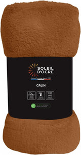 Soleil D'Ocre, coperta in flanella, 220 X 240 Cm, Calin, marrone Piumini e trapunte Naty Shop Arancione 220 X 240 Cm
