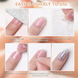 100 Pezzi Modelli per Nail Art Modelli per Modellare Autoadesivi con 4 Fogli Cuscinetti per Unghie Adesivi Trasparenti e 3 Lime per Unghie Accessori per Estensione Unghie in Gel per Unghie Artificiali