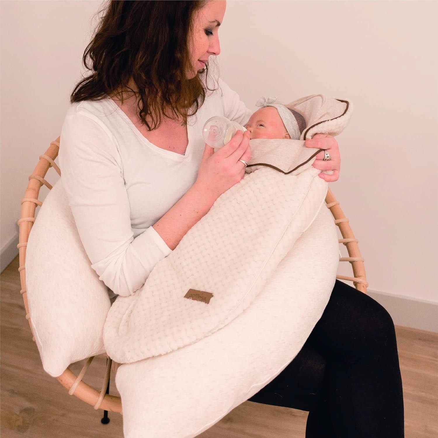 Cuscino da allattamento multifunzionale, 4 in 1, Soft Nova, beige, cuscino singolo: 202 cm, poltrona, 40 X 75 X 22 cm Accessori Alimentazione e Allattamento Bebe Naty Shop