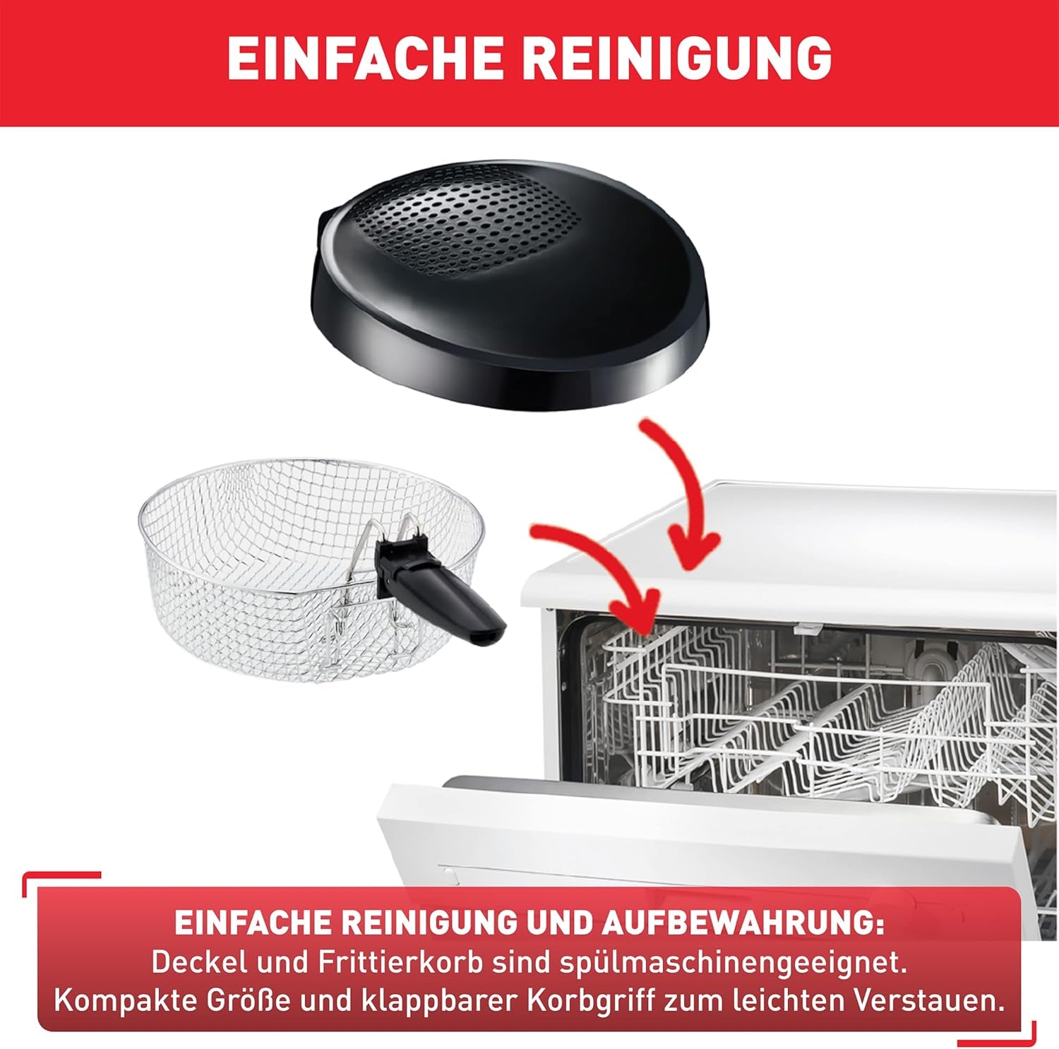 Friggitrice Tefal Maxi Fry, Tecnologia Cool Wall, 1,2 Kg, termostato regolabile Elettrodomestici Naty Shop