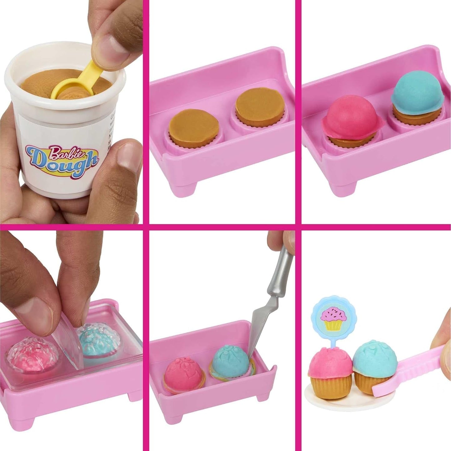 Barbie Malibu Roberts bambola e set da forno da 18 pezzi, inclusi pasta da gioco e ciambella, stampi per croissant e muffin, dai 3 anni in su, HJY19