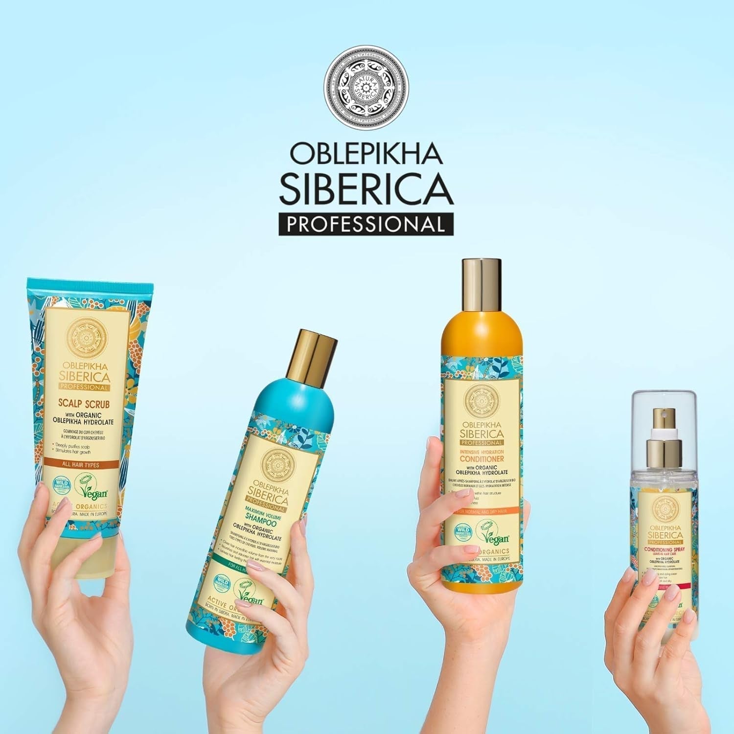 Natura Siberica Oblepikha Maschera per capelli gravemente danneggiati, 1 confezione (1 x 170 ml) Maschera per capelli Naty Shop