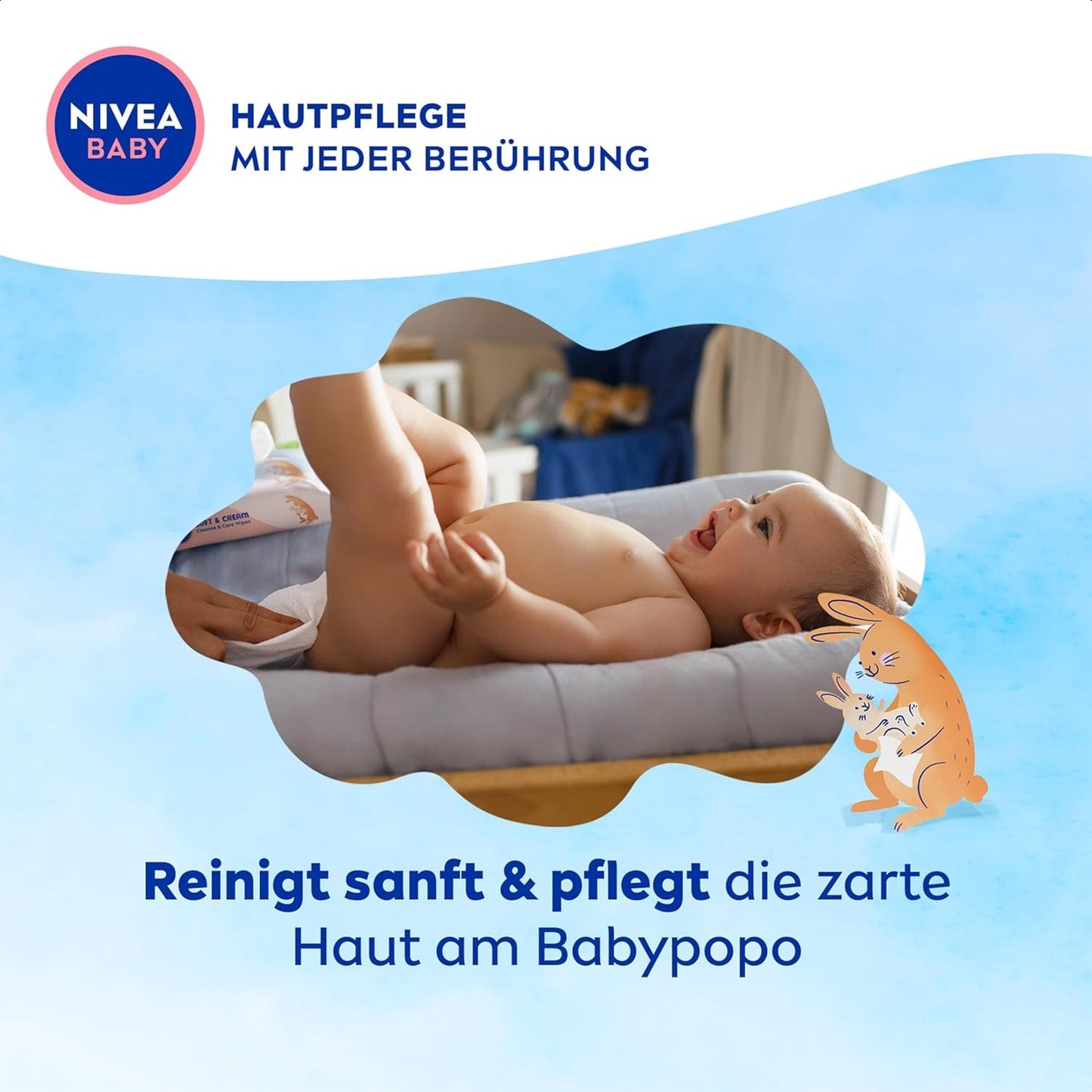 Salviette umidificate NIVEA Baby Aqua 4x57 pezzi