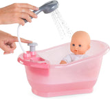 Corolle 9000141660 - Vasca da bagno Mon Grand Poupon con funzione pompa e paperella di gomma per tutte le bambole da 30-36 cm, 32,5 cm, a partire da 3 anni