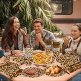 Motivo leopardato Party Geschirr Kindergeburtstag Deko Geburtstag Party Geschirr Dschungel Pappteller Becher Servietten Babyparty Tischdeko Set