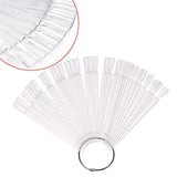 Espositore per unghie, 40 stick di smalto artificiale, capsule, pratico ventaglio, nail art
