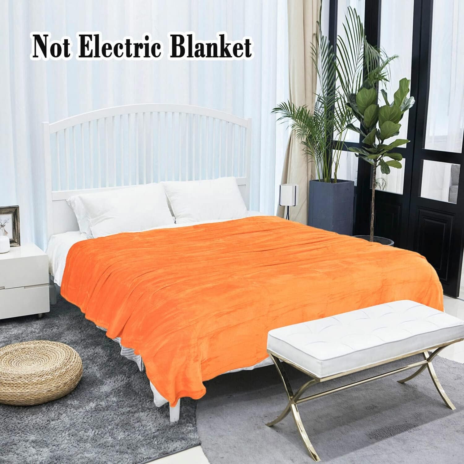 Sourcing Map Accogliente coperta coperta copriletto Morbida e calda coperta in pile come coperta per il divano Coperta per divano Soggiorno e morbida coperta Morbida coperta in peluche di lana Arancione 150X200Cm Letti e coperte Besuche den uxcell-Store