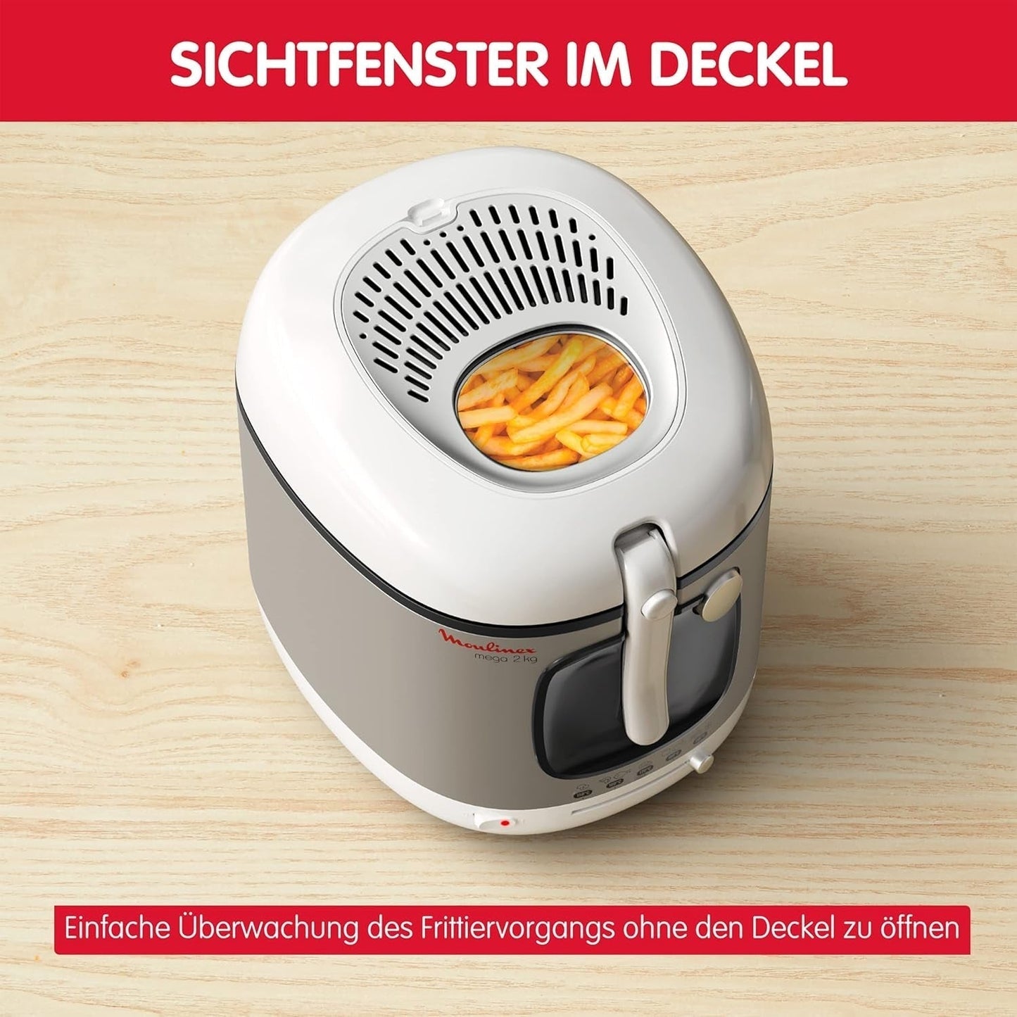 Friggitrice AM4800 Mega 2Kg, friggitrice ad olio, filtro odori, 1800 W Elettrodomestici Naty Shop