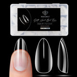 Modelones Nail Tips 510 pezzi - Set di punte per unghie a copertura totale, Set di punte in gel, Punte per unghie in resina PMMA pre-lucidante, Unghie artificiali per colla su nail art fai da te, Squoval corto