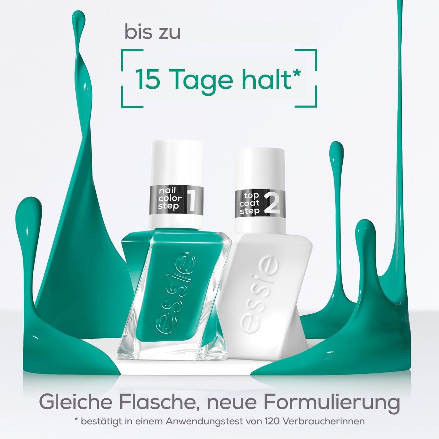 Essie Langanhaltender Nagelleck Top Coat Mit Glänzendem Finish, Maniküre Ohne Uv-Licht, Gel di Essie, Colore: Nr. 00 Top Coat, Trasparente, 1 X 13,5 Ml