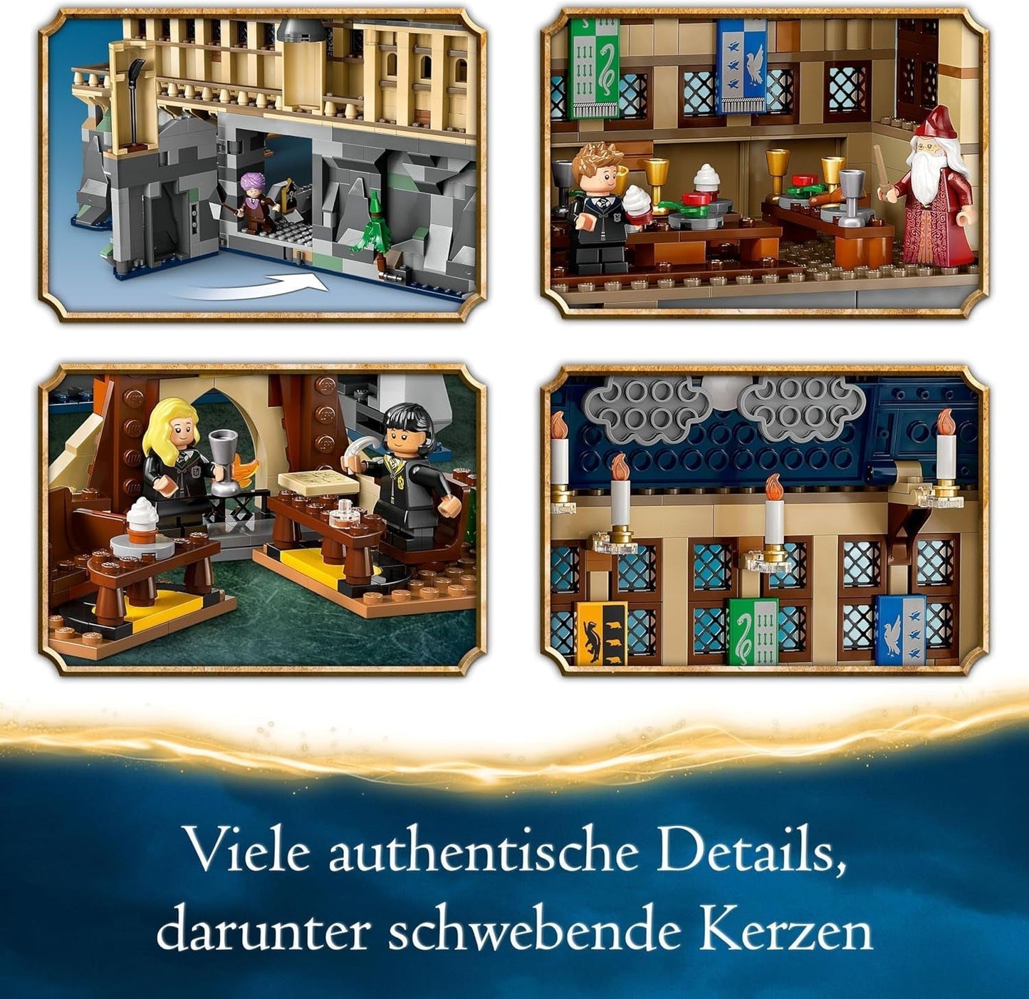LEGO Harry Potter Castello di Hogwarts: La Sala Grande, giocattolo da collezione con 11 minifigure tra cui Hermione Granger, regalo magico per ragazzi e ragazze 76435 Set da costruzione Besuche den LEGO-Store