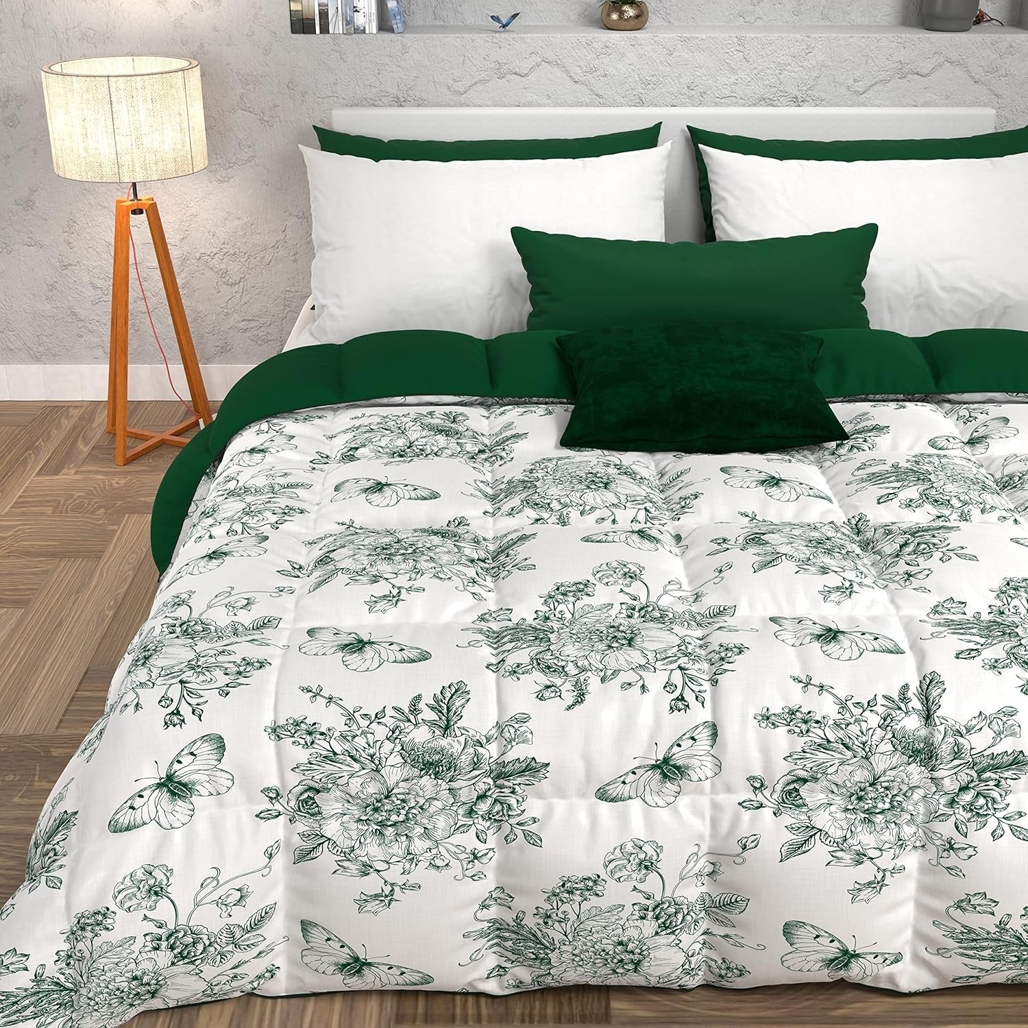 PETTI Artigiani Italiani - Trapunta invernale, Trapunta invernale, Trapunta semplice, Double face, Stampa monocolore e digitale, Microfibra anallergica 100%, Made in Italy