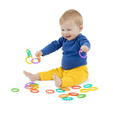 Bright Starts, Oball, Maglie di Collegamento per Catena per Passeggino, Molte Maglie, Pieghevole, Facile da Fissare, Facile da Pulire, Perfetto per i Viaggi Bebe Toys Naty Shop