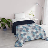 Fantasy Biancheria Da Letto Italiana Microfibra Estiva 1,5 Letti Murrine Trapunte E Trapunte Naty Shop Cuffie Doccia Blu 1 Posto E Mezzo