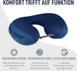 Sea to Summit - Cuscino di supporto lombare Eros Premium - Cuscino di supporto gonfiabile - Sollievo per la schiena - Materiale poliestere 50D - Borsa da viaggio compatta - Servizio, viaggi ed escursioni in auto - Blu navy - 93 g