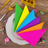 Tovaglioli da cocktail da 120 pezzi Tovaglioli di carta 2 veli Accessori per feste 6 colori