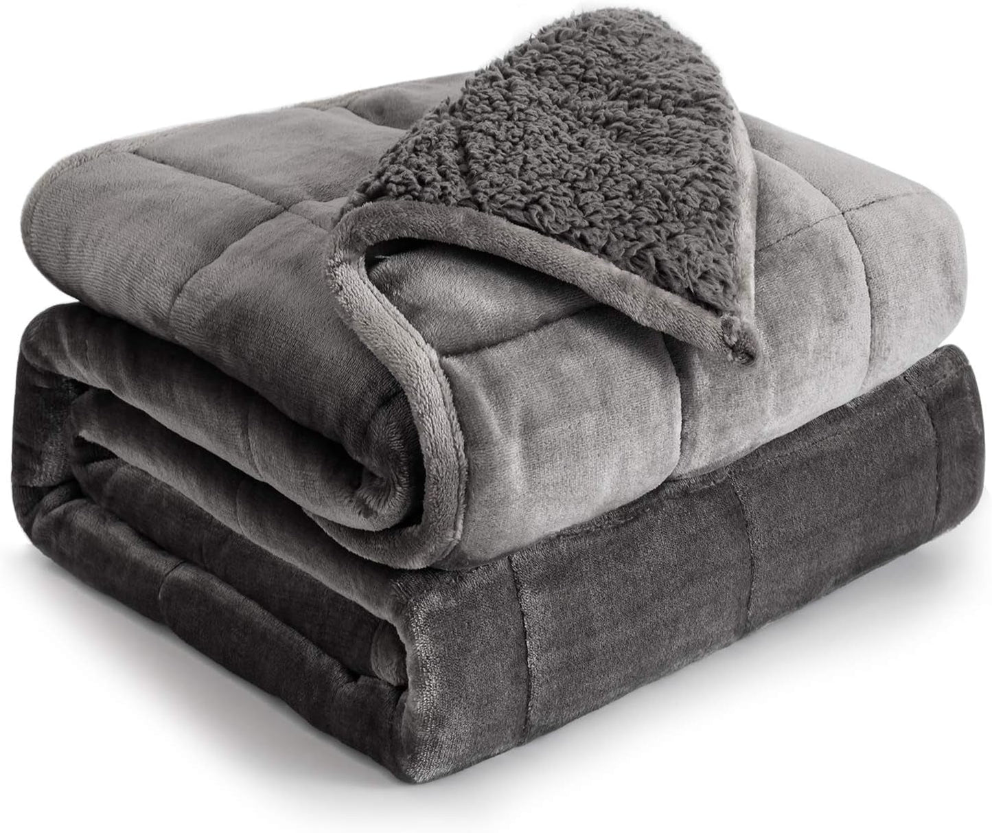 Coperta ponderata Cottonblue 6,8 kg Queen Size Flanella Shaggy Sherpa Coperta ponderata per adulti Comode coperte ponderate per piumoni pesanti lenitivi e rilassanti 152,4 X 203,2 Naty Shop Quilts & Quilts Grigio 48 X 72 15 Lb