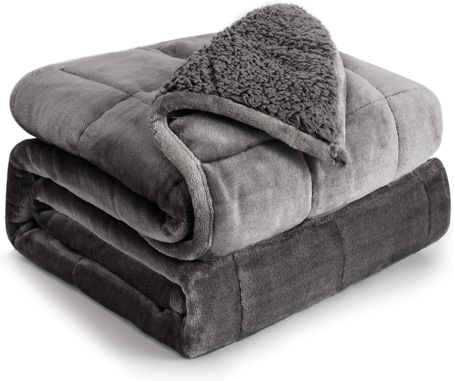 Coperta ponderata Cottonblue 6,8 kg Queen Size Flanella Shaggy Sherpa Coperta ponderata per adulti Comode coperte ponderate per piumoni pesanti lenitivi e rilassanti 152,4 X 203,2 Naty Shop Quilts & Quilts Grigio 48 X 72 15 Lb