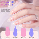 Makartt Poly Nail Extension Gel - 50 ML Extension Builder acrilico Poly Nägel Aufbaugel Extender Gel per gelnägel per Nagelverlängerung, Nagelstärkung, Nail Art Dekoration(Trasparente)