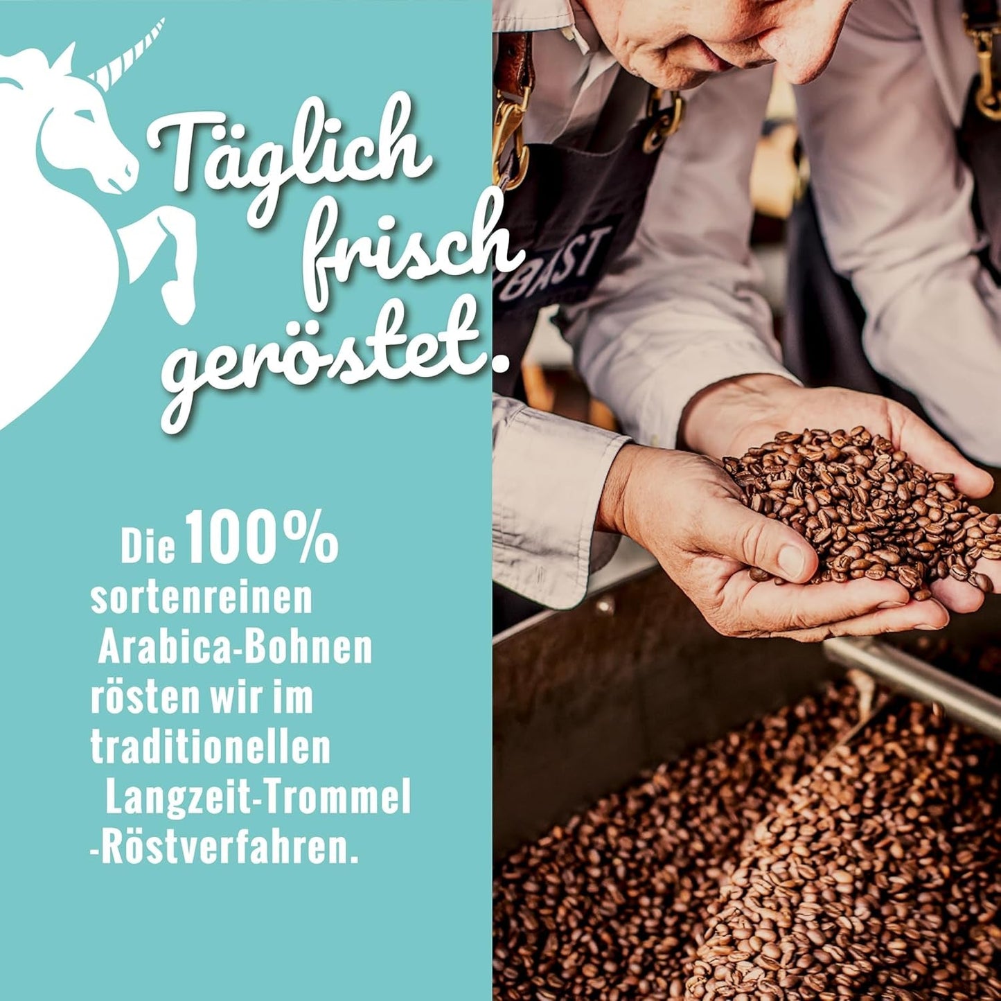 Arrosto bianco - EINZIG - 1kg - Kaffeebohnen kafeinfrei - 100% Arabica dal Perù - schonend & umweltfreundlich entkoffeiniert - säurearm mit voller Crema - ideal für jede Zubereitungsart
