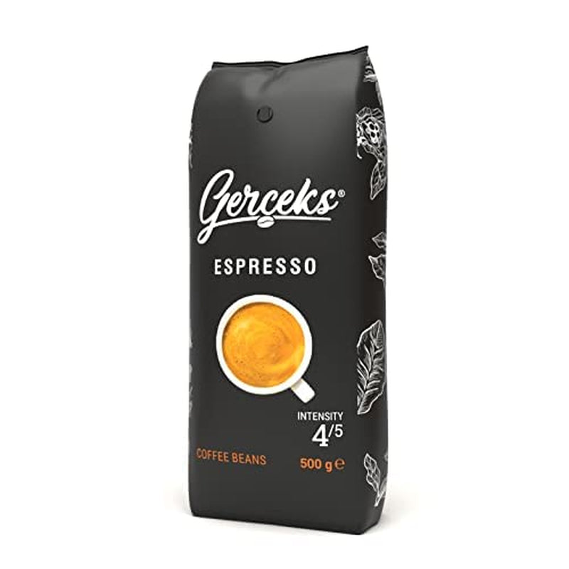 Espresso Kaffeebohnen strong 500g, Barista Kaffee schokoladig und säurearm, Espressobohnen, Bohnenkaffee mit Arabica und Robusta, crema fine, ideale per cappuccino