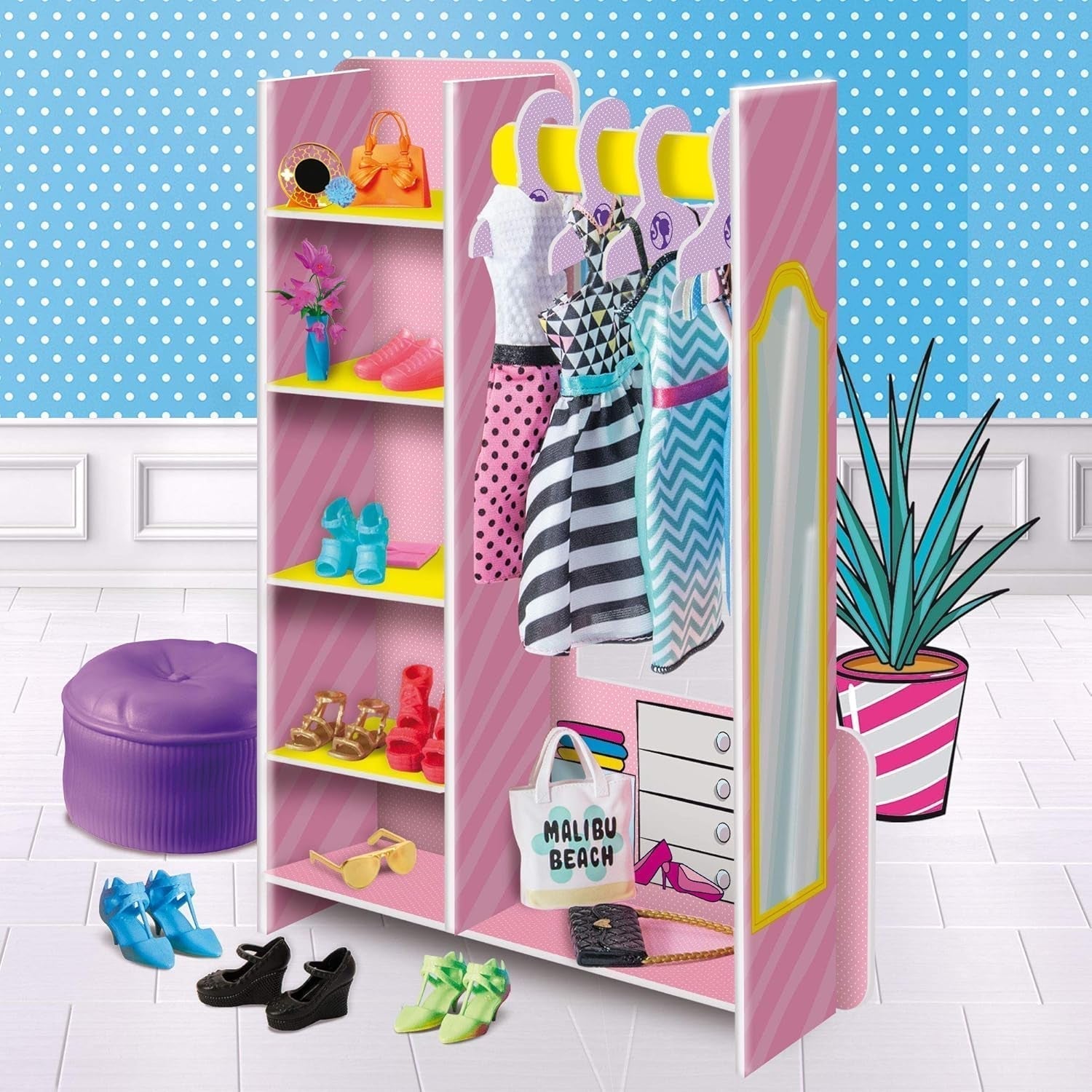 Lisciani 76918 Barbie Fashion Boutique Case delle bambole Naty Shop