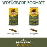 PASTASOLE , Penne Rigate con Hartweizengrieß aus 100% italienischem Anbau und Sonnenblumenkernmehl - 500g - High Protein, Low Carb, Hoher Ballaststoffgehalt