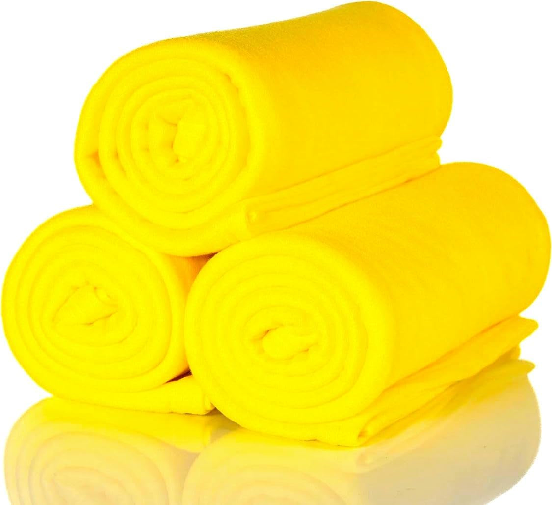ALCLEAR 3 pezzi coperte in pile Oeko Tex, colore: antracite, misura grande 130X160 cm, oltre 200 G/M2, coperta per divano coperta per divano coperta coperta per soggiorno, coperta da picnic coperta per divano Letti e coperte Besuche den ALCLEAR-Store Giallo 3 pezzi 130X160 cm