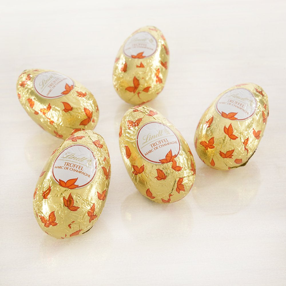 Selezione di uova di cioccolato | 288 g| 2 x Uova crestate e tartufi al cioccolato | 3 x 90 g | I migliori tartufi Marc de Champagne al cioccolato bianco | Cioccolato pasquale | Dono di cioccolato