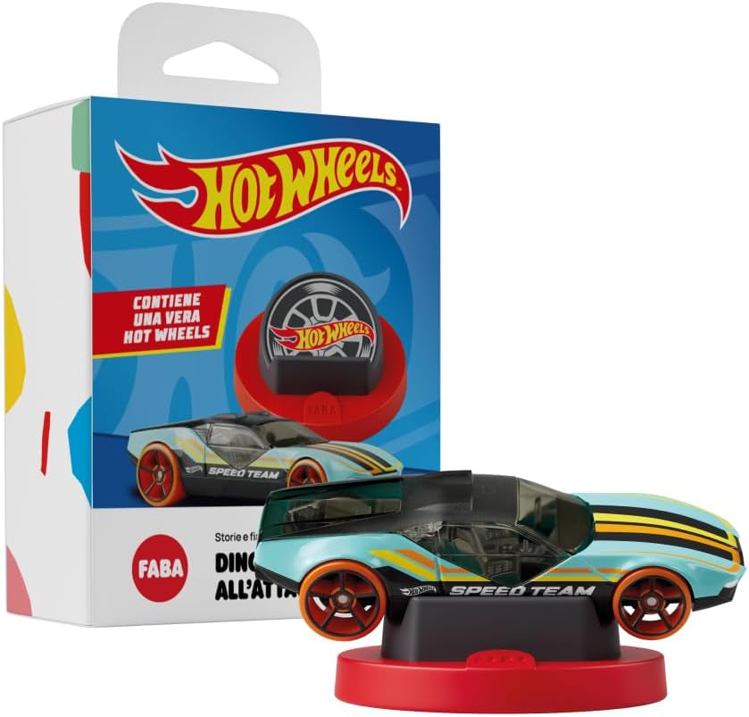 Figura sonora dell'attacco dei dinosauri Hot Wheels - storie e racconti sonori per bambini e bambine 3-5 anni, giocattolo con contenuti educativi, versione italiana Jucarii Bebe Naty Shop