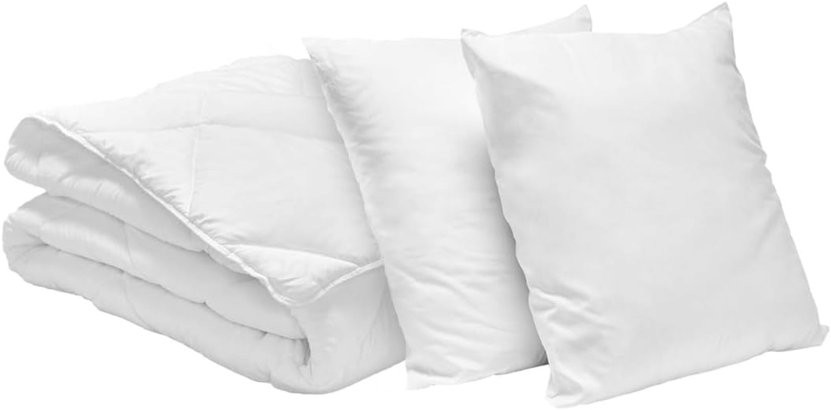 Bleu Calin Pack piumino 1 persona 140X200 Cm + 1 cuscino 60X60 Cm, lavabile a 95° Piumini e trapunte Naty Shop 220 X 240 Cm 2 cuscini