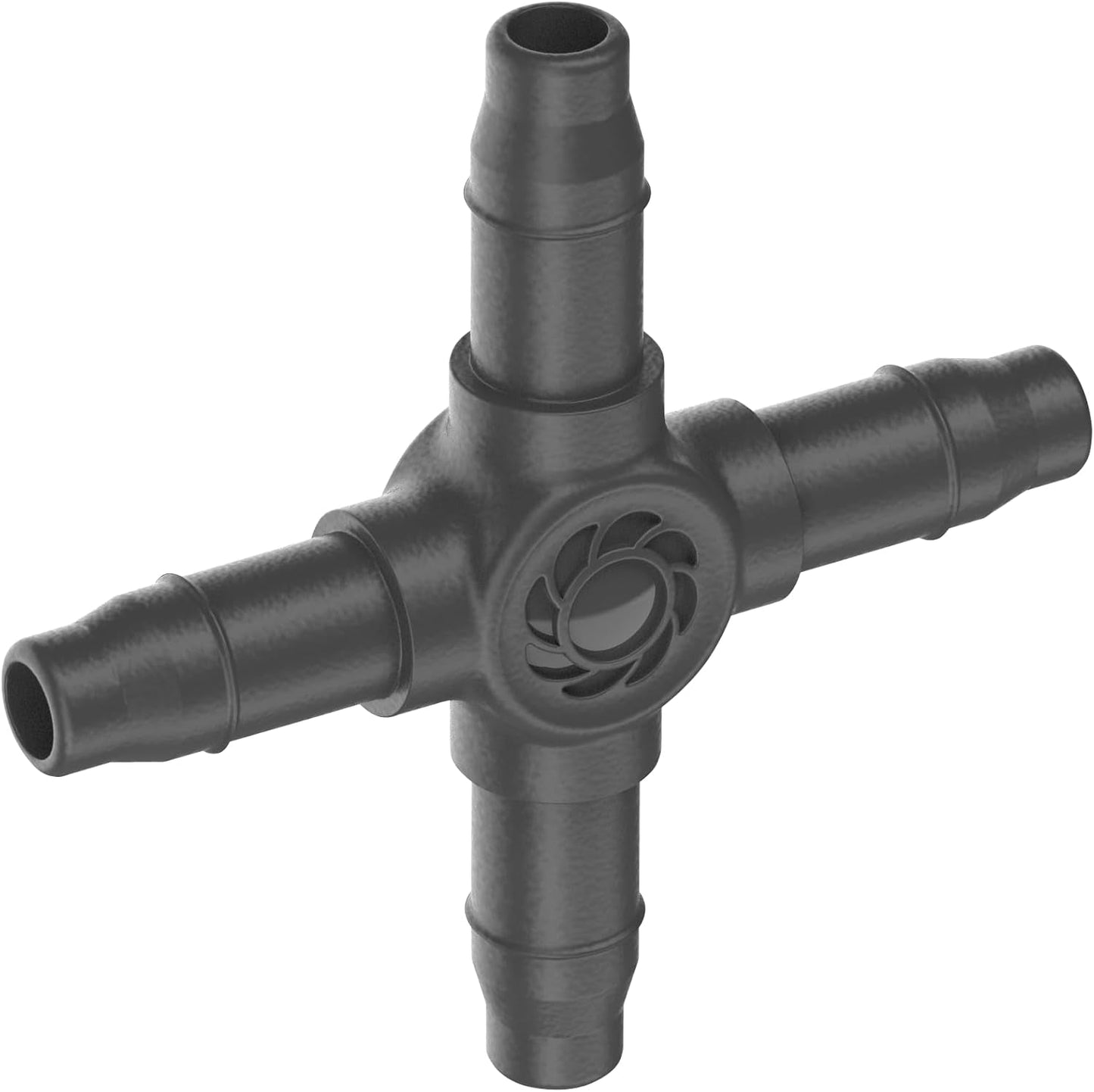 Gardena Micro-Drip-System - Collegamento trasversale 4,6 mm (3/16 pollici): accessorio per distribuzione ramificata e ali gocciolanti, installazione senza attorcigliamenti con tecnologia di connessione Easy & Flessibile (13214-20)