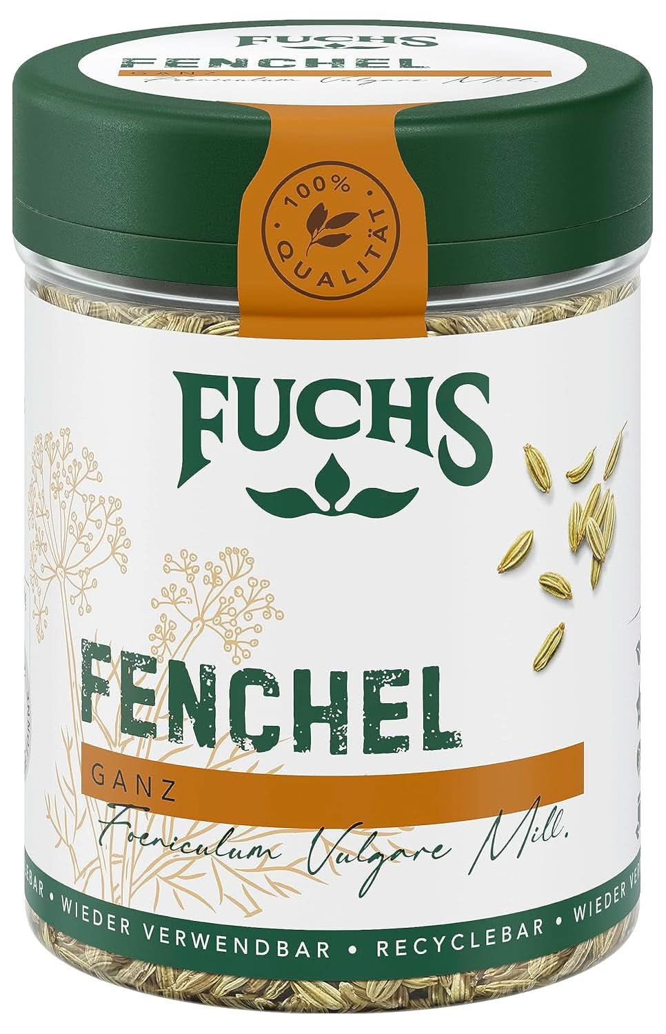 Fuchs - Finocchio intero - sapore dolce e piccante per macedonie - 45 g Condimente Naty Shop