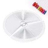 100 Pezzi Nail Art Tips Ring Stick,Nagelspitzen Nagel Display Transparente Nägel Kunstspitzen Sticks,Nagelkunst Praxis Für Nagelstudio und Anfänger Display DIY Nail Art Tips