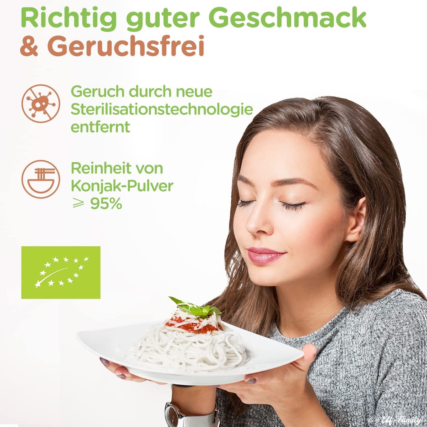 Elf-Family 270g x6er Box (confezione da 12) Bio Konjak Nudeln Ultra Low Carb Shirataki Nudeln Vegan Glutenfrei-Instant Nudeln ohne kohlenidrato/Keto/Kalorienarme/Fettfrei/Zuckerfrei -Spaghetti MHD: 12/11/2026