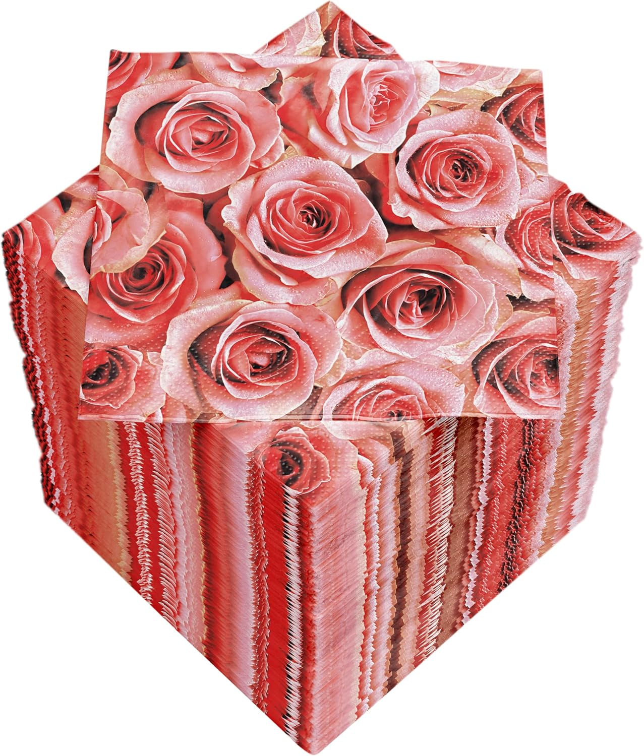 Tovaglioli da cocktail HEKU 'Schön Dass Du Da Bist', 3 strati, 25X25Cm, 150 pezzi I Design elegante I Ideale per festeggiamenti I Praticamente confezionato