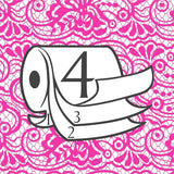 Carta igienica Renova 4 strati bianca decorata profumata - 12 rotoli roll Blanco Decorado Perfumado