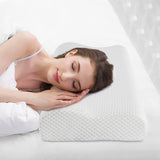 Findigit Cuscino sanitario Cuscino in memory foam Cuscino ortopedico per supporto collo per chi dorme sul fianco e sulla schiena Cuscino ergonomico per colonna vertebrale cervicale (60 X 35 X 11/9 Cm) Naty Shop J60 Cuscini ortopedici cervicali 60 X 35 X 11/9 Cm