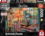 Schmidt Spiele 59654 Puzzle segreto, Nella stanza del cucito, puzzle 1000 pezzi Puzzle Naty Shop Titolo predefinito