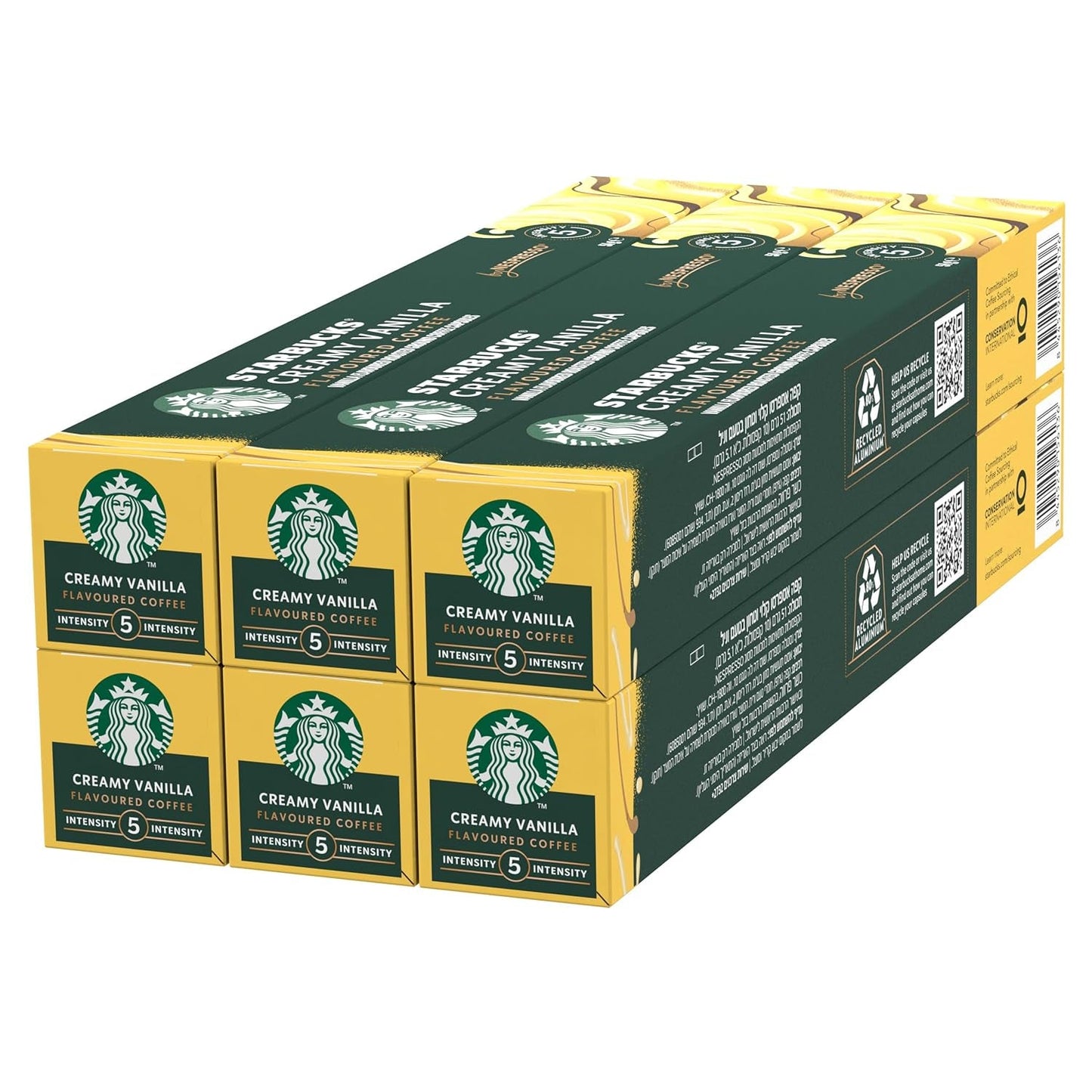STARBUCKS di Nespresso, Helle Röstung, Vanille Aromatischen Kaffeekapseln 6 x 10 (60 Capsule)