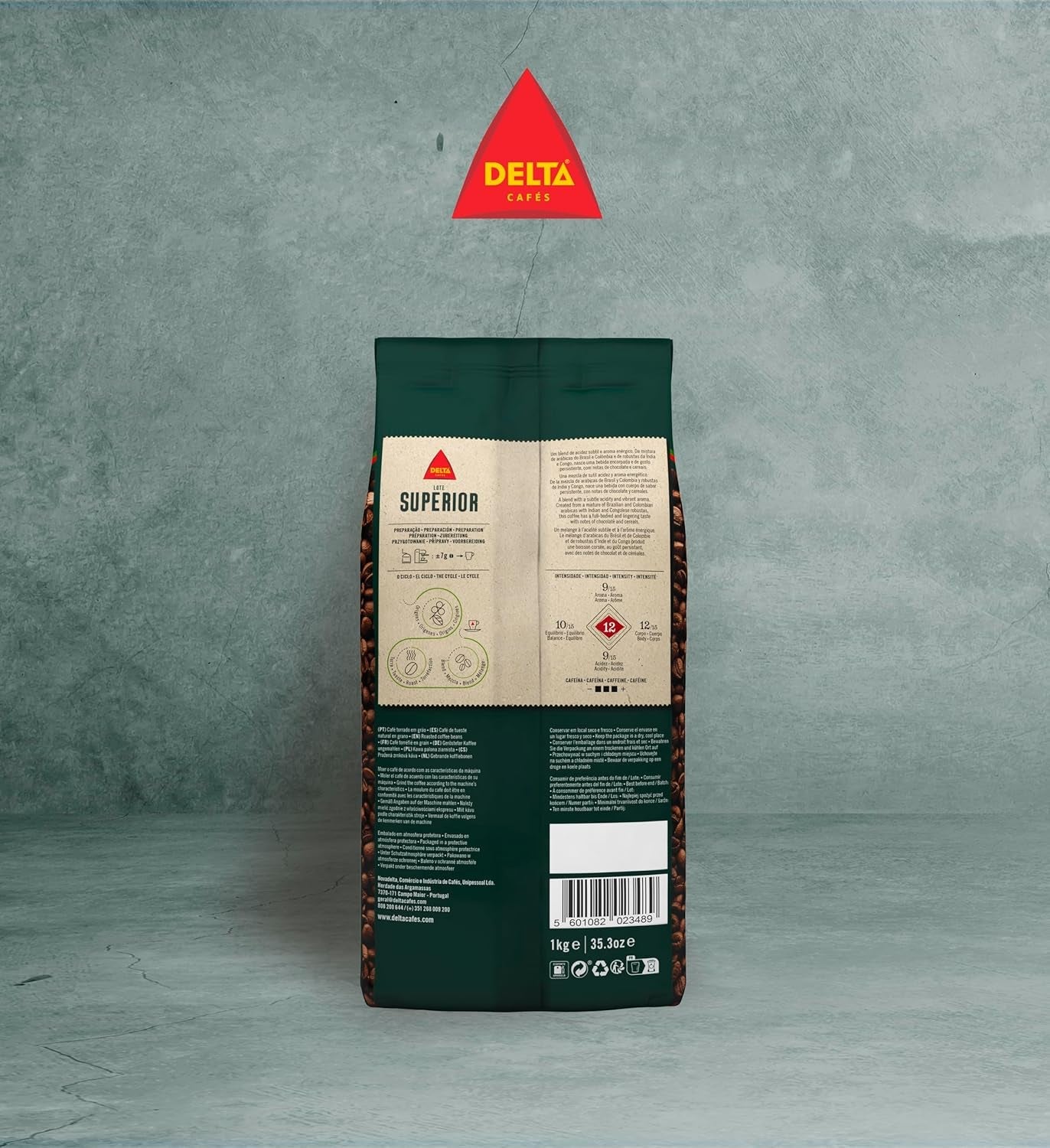 Lotto di confezionamento Caffè Delta Superior in grani 1 kg