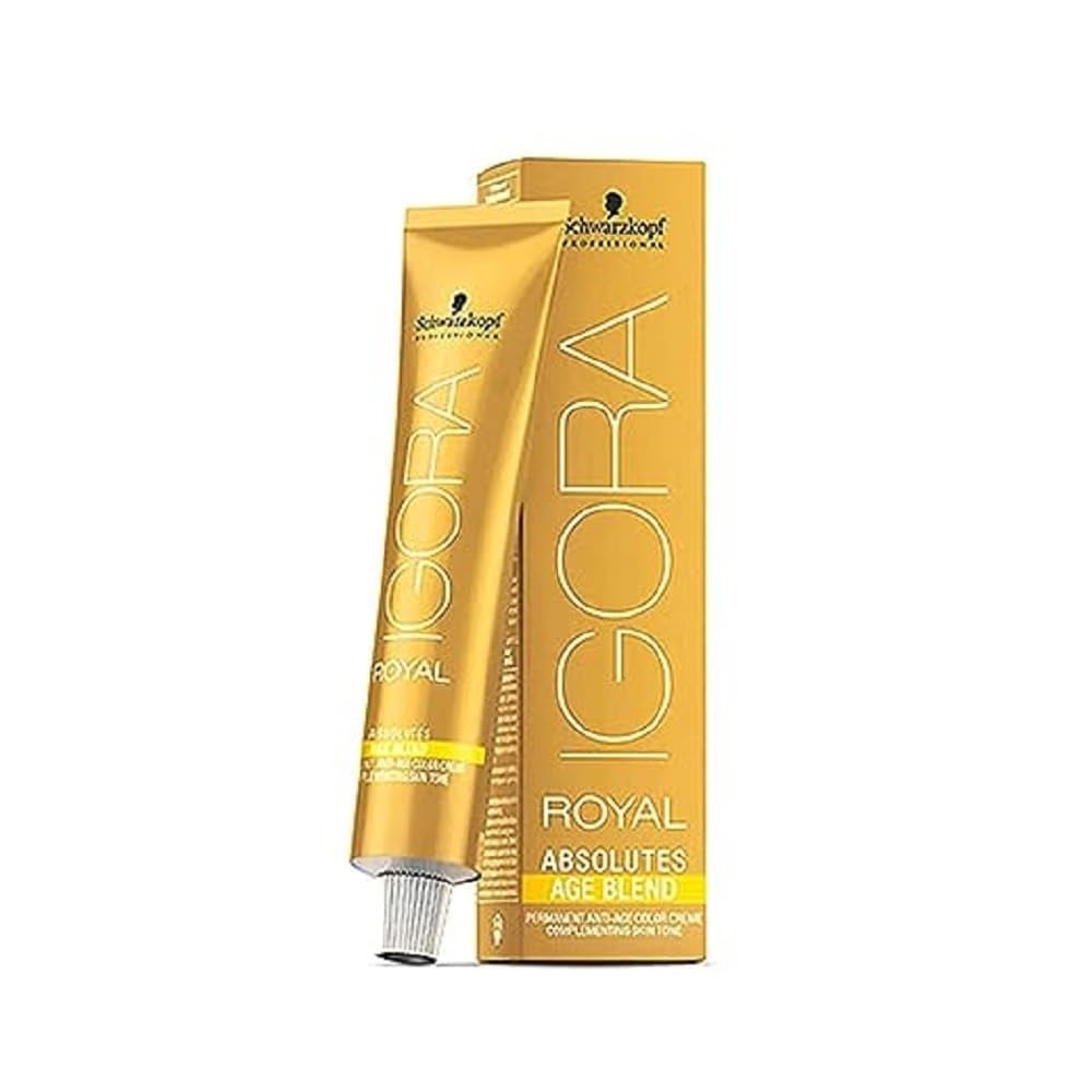 Tintura per capelli Igora Royal Absolute Age Blend, 7-560 Biondo Medio Cioccolato Dorato, 60 ml Naty Shop Tintura per capelli 7-560 Biondo Medio Cioccolato Dorato 60 ml (1 confezione)