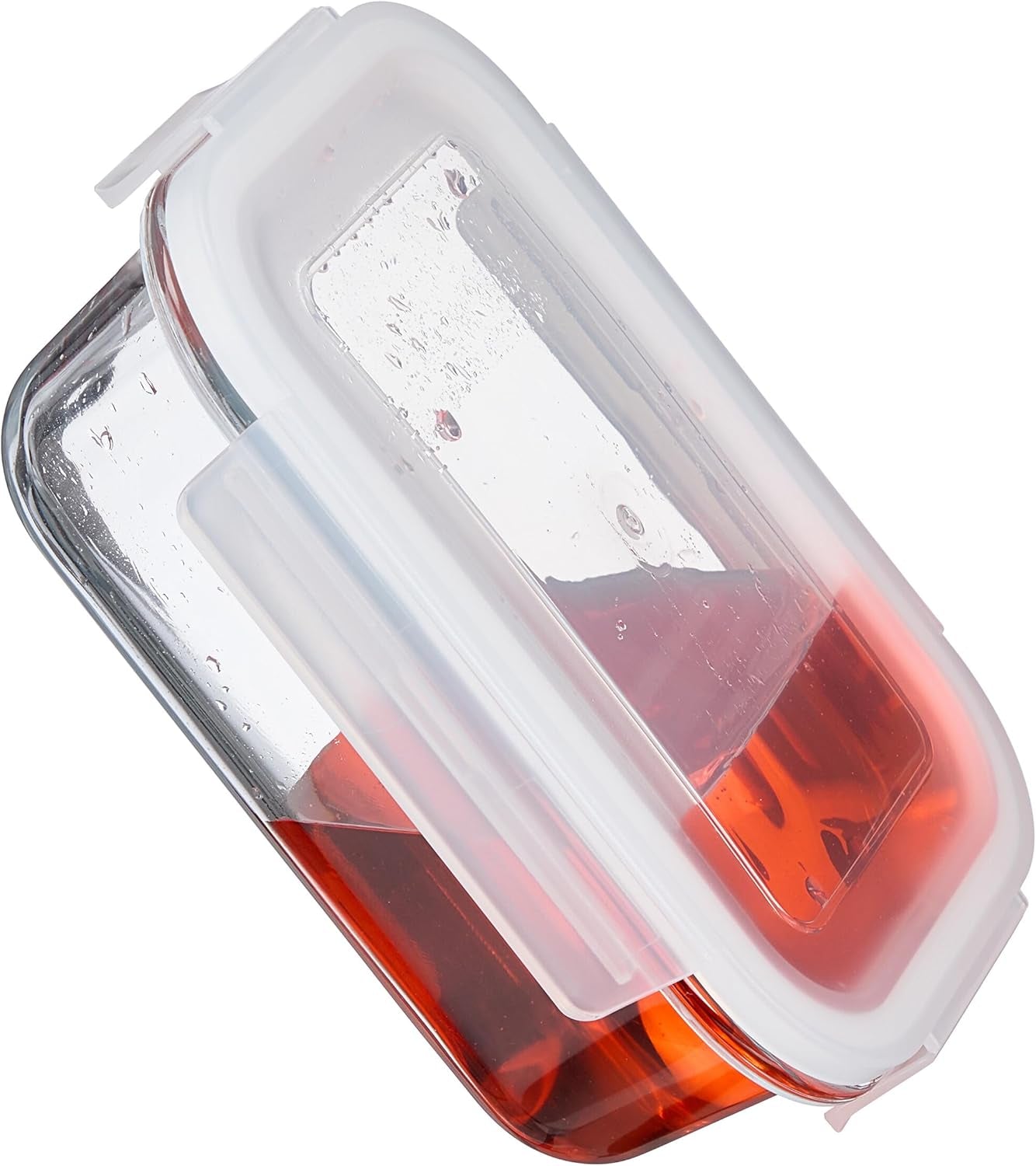 Relaxdays Contenitori in Vetro con Coperchio, Set da 6, 370ml, Contenitori per Alimenti, Coperchio in Plastica, Chiusura Ermetica, Barattolo di Vetro, Scatole Trasparenti per Alimenti Naty Shop